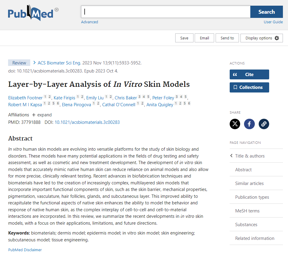 SkinPride App: Layer-by-Layer Skin Model Analysis