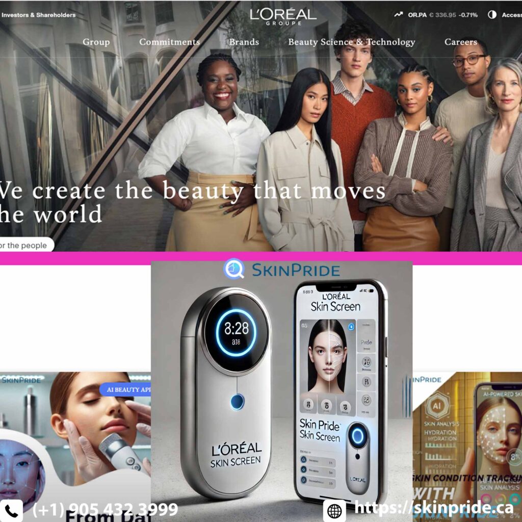 Skin Screen by Lancôme: An advanced skin analysis service that evaluates 13 skin parameters using tri-polar light technology and artificial intelligence. L'OREAL SkinPride Device: An AI-powered skincare app that analyzes your skin type and provides personalized skincare advice